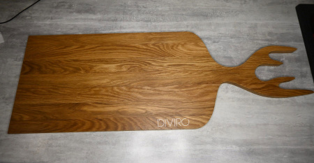 Большая доска для подачи «Рога оленя», дуб 85×30 см от мастерской DIVIRO